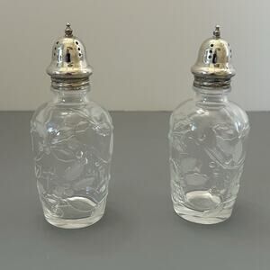MIKASA SEASON'S HOLLY SALT and PEPPER SHAKERS VINTAGE